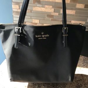 Kate Spade black nylon tote
